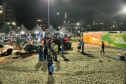 Megaoperação na madrugada garante praias limpas poucas horas após shows no Litoral