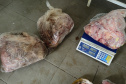 PCPR e Vigilância Sanitária apreendem 161 quilos de carne e prendem responsável em Pontal do Paraná