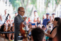 MON ficou lotado para celebrar a genialidade de Mozart com a Orquestra Sinfônica do Paraná, sob a regência do maestro Roberto Tibiriçá e a participação especial da soprano Marília Vargas.