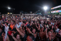 Matinhos, 22 de fevereiro de 2025 - Show da banda Titãs no paldo do Verão Maior Paraná em Caiobá.