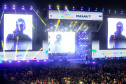 Matinhos, 22 de fevereiro de 2025 - Show da banda Titãs no paldo do Verão Maior Paraná em Caiobá.