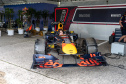 Motores roncando: pilotos testam carros para o Red Bull Showrun