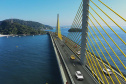 Com base das torres do trecho estaiado concluída, obra da Ponte de Guaratuba chega a 44%