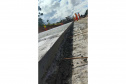 primeiras placas de concreto da duplicação da PRC-466 entre Guarapuava e Palmeirinha