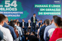 O governador em exercício, Darci Piana, anuncia um pacote de investimentos de R$ 54 milhões destinado à modernização da Rede Sine/PR e à ampliação da oferta de cursos de qualificação profissional em 311 municípios do Estado.