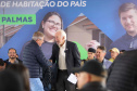O vice-governador Darci Piana participa da inauguração do Residencial Verdes Campos. São 199 casas, sendo todas as unidades subsidiadas pelo Governo do Estado, por meio do Casa Fácil Paraná.