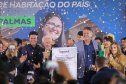 O vice-governador Darci Piana participa da inauguração do Residencial Verdes Campos. São 199 casas, sendo todas as unidades subsidiadas pelo Governo do Estado, por meio do Casa Fácil Paraná.