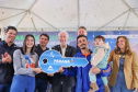 O vice-governador Darci Piana participa da inauguração do Residencial Verdes Campos. São 199 casas, sendo todas as unidades subsidiadas pelo Governo do Estado, por meio do Casa Fácil Paraná.