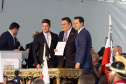 Governador Carlos Massa Ratinho Júnior dá posse ao Controlador Geral do Estado, Raul Siqueira.  Curitiba, 01/01/2019  -  Foto: Jaelson Lucas/ANPr
