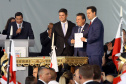 Governador Carlos Massa Ratinho Júnior dá posse ao secretário do Desenvolvimento Ambiental e Turismo, Márcio Nunes  -   Curitiba, 01/01/2019  -  Foto: Jaelson Lucas/ANPr