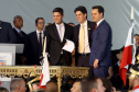 Governador Carlos Massa Ratinho Júnior dá posse ao secretário do Planejamento e Projetos Estruturantes, Valdemar Bernando Jorge   -   Curitiba, 01/01/2019  -  Foto: 