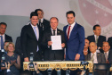 Governador Carlos Massa Ratinho Júnior dá posse ao secretário do Desenvolvimento Urbano e Obras Públicas, João Carlos Ortega .    Curitiba, 01/01/2019  -  Foto: 