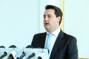 Governador Carlos Massa Ratinho Junior durante a primeira reunião de trabalho com a equipe de secretários de Estado.  -  Curitiba, 02/01/2019  -  Foto: Rodrigo Félix Leal