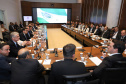 Governador Carlos Massa Ratinho Junior durante a primeira reunião de trabalho com a equipe de secretários de Estado.  -  Curitiba, 02/01/2019  -  Foto: Rodrigo Félix Leal