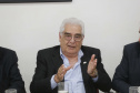 Posse do Conselho de Administração do Serviço Social Autônomo Paranacidade. Tomaram posse os secretários João Carlos Ortega, secretário do Desenvolvimento Urbano; René de Oliveira Garcia Júnior, secretário da Fazenda e Valdemar Bernardo Jorge, secretário do Planejamento. Na foto, Ari Faria Bettencourdt, da Federação do Comércio do Estado do Paraná (Fecomércio).  ? Curitiba, 02/01/2019  -  Foto: Arnaldo Alves/ANPr