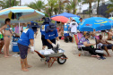 Limpeza das praias, saúde e segurança são destaques na temporada. Mais de 174 toneladas de lixo foram recolhidas nas praias do Paraná pela Sanepar, houve cerca de 700 atendimentos médicos feitos pela equipe da Secretaria da Saúde. Operação Verão, 2018/2019 - Foto: Jaelson Lucas/ANPr