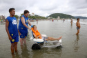 Limpeza das praias, saúde e segurança são destaques na temporada. Mais de 174 toneladas de lixo foram recolhidas nas praias do Paraná pela Sanepar, houve cerca de 700 atendimentos médicos feitos pela equipe da Secretaria da Saúde. Operação Verão, 2018/2019 - Foto: Jaelson Lucas/ANPr