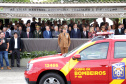 Governador Carlos Massa Ratinho Júnior participa da cerimônia de troca de comando da Polícia Militar do Paraná. O novo camandante-geral é o coronel Péricles de Matos. Ele substitui no cargo a coronel Audilene Dias Rocha.  -  Curitiba, 08/01/2019  -  Foto: José Fernando Ogura/ANPr