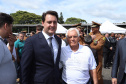 Governador Carlos Massa Ratinho Júnior participa da cerimônia de troca de comando da Polícia Militar do Paraná. O novo camandante-geral é o coronel Péricles de Matos. Ele substitui no cargo a coronel Audilene Dias Rocha.  -  Curitiba, 08/01/2019  -  Foto: Rodrigo Félix Leal
