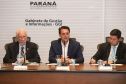 Governador Carlos Massa Ratinho Júnior durante reunião do secretariado. - Curitiba, 08/01/2019 - Foto: Rodrigo Félix Leal