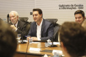 O governador Carlos Massa Ratinho Júnior reuniu-se com seus secretários, nesta terça-feira (08) e anunciou novas medidas administrativas. Curitiba, 08-01-2019.Foto: Arnaldo Alves / ANPr.