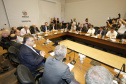 O governador Carlos Massa Ratinho Júnior reuniu-se com seus secretários, nesta terça-feira (08) e anunciou novas medidas administrativas. Curitiba, 08-01-2019.Foto: Arnaldo Alves / ANPr.