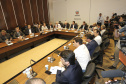O governador Carlos Massa Ratinho Júnior reuniu-se com seus secretários, nesta terça-feira (08) e anunciou novas medidas administrativas. Curitiba, 08-01-2019.Foto: Arnaldo Alves / ANPr.
