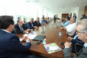 Governador Carlos Massa Ratinho Júnior durante reunião com representantes do setor produtivo de Londrina e região, no Palácio Iguaçu. -  Curitiba, 08/01/2019  -  Foto: Rodrigo Félix Leal