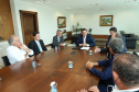 Governador Carlos Massa Ratinho Júnior durante reunião com representantes do setor produtivo de Londrina e região, no Palácio Iguaçu. -  Curitiba, 08/01/2019  -  Foto: Rodrigo Félix Leal