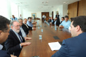Governador Carlos Massa Ratinho Júnior durante reunião com representantes do setor produtivo de Londrina e região, no Palácio Iguaçu. -  Curitiba, 08/01/2019  -  Foto: Rodrigo Félix Leal