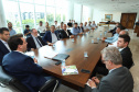 Governador Carlos Massa Ratinho Júnior durante reunião com representantes do setor produtivo de Londrina e região, no Palácio Iguaçu. -  Curitiba, 08/01/2019  -  Foto: Rodrigo Félix Leal