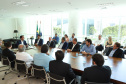 Governador Carlos Massa Ratinho Júnior durante reunião com representantes do setor produtivo de Londrina e região, no Palácio Iguaçu. -  Curitiba, 08/01/2019  -  Foto: Rodrigo Félix Leal