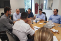 A aprovação do programa Paraná Urbano III foi o foco da reunião entre dos secretários de Estado do Desenvolvimento Urbano, João Carlos Ortega, e do Planejamento, Valdemar Bernardo Jorge.  Curitiba, 09/01/2019  -  Foto: Divulgação SEDU