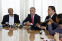 O secretário da Fazenda Renê de Oliveira Garcia Junior, detalha em entrevista coletiva a situação das contas do Estado, do novo SIAF, Sistema de Gestão Financeira do Governo e as medidas que vem adotando. - Curitiba, 10-01-19.Foto: Arnaldo Alves / ANPr.