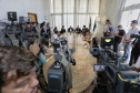 O secretário da Fazenda Renê de Oliveira Garcia Junior, detalha em entrevista coletiva a situação das contas do Estado, do novo SIAF, Sistema de Gestão Financeira do Governo e as medidas que vem adotando. - Curitiba, 10-01-19.Foto: Arnaldo Alves / ANPr.