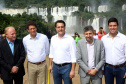 O governador Carlos Massa Ratinho Junior participou nesta quinta-feira (10), em Foz do Iguaçu, da solenidade em comemoração aos 80 anos do Parque Nacional do Iguaçu.  Considerado uma das mais belas reservas ecológicas do mundo, o Parque Nacional do Iguaçu tem 225 mil hectares e é reconhecido pela Unesco como Patrimônio Natural da Humanidade. Foz do Iguaçu,10/01/2018 Foto:Jaelson Lucas / ANPr
