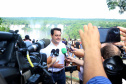 O governador Carlos Massa Ratinho Junior participou nesta quinta-feira (10), em Foz do Iguaçu, da solenidade em comemoração aos 80 anos do Parque Nacional do Iguaçu.  Considerado uma das mais belas reservas ecológicas do mundo, o Parque Nacional do Iguaçu tem 225 mil hectares e é reconhecido pela Unesco como Patrimônio Natural da Humanidade. Foz do Iguaçu,10/01/2018 Foto:Jaelson Lucas / ANPr