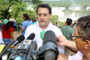 O governador Carlos Massa Ratinho Junior participou nesta quinta-feira (10), em Foz do Iguaçu, da solenidade em comemoração aos 80 anos do Parque Nacional do Iguaçu.  Considerado uma das mais belas reservas ecológicas do mundo, o Parque Nacional do Iguaçu tem 225 mil hectares e é reconhecido pela Unesco como Patrimônio Natural da Humanidade. Foz do Iguaçu,10/01/2018 Foto:Jaelson Lucas / ANPr