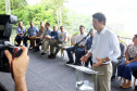 O governador Carlos Massa Ratinho Junior participou nesta quinta-feira (10), em Foz do Iguaçu, da solenidade em comemoração aos 80 anos do Parque Nacional do Iguaçu.  Considerado uma das mais belas reservas ecológicas do mundo, o Parque Nacional do Iguaçu tem 225 mil hectares e é reconhecido pela Unesco como Patrimônio Natural da Humanidade. Foz do Iguaçu,10/01/2018 Foto:Jaelson Lucas / ANPr