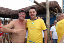 O governador Carlos Massa Ratinho Junior, caminhou na Orla de Matinhos e participou do lançamento das atividades esportivas na Operação Verão Paraná, com o Jogo dos Atletas, na arena multiuso. Foto: Rodrigo Felix Leal/ANPR