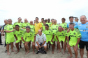 O governador Carlos Massa Ratinho Junior, caminhou na Orla de Matinhos e participou do lançamento das atividades esportivas na Operação Verão Paraná, com o Jogo dos Atletas, na arena multiuso. Foto: Rodrigo Felix Leal/ANPR