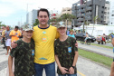 O governador Carlos Massa Ratinho Junior, caminhou na Orla de Matinhos e participou do lançamento das atividades esportivas na Operação Verão Paraná, com o Jogo dos Atletas, na arena multiuso. Foto: Rodrigo Felix Leal/ANPR