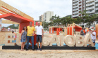 O governador Carlos Massa Ratinho Junior, caminhou na Orla de Matinhos e participou do lançamento das atividades esportivas na Operação Verão Paraná, com o Jogo dos Atletas, na arena multiuso. Foto: Rodrigo Felix Leal/ANPR