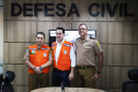 O governador Carlos Massa Ratinho Júnior visitou nesta segunda-feira (14) a estrutura da Coordenadoria Estadual de Proteção e Defesa Civil do Paraná. O órgão, localizado no Palácio Araucária, em Curitiba, faz o monitoramento dos eventos climáticos que ocorrem no Estado por meio do Centro Estadual de Gerenciamento de Riscos e Desastres (Cegerd).  -  Curitiba, 14/01/2019  - Foto: José Fernando Ogura/ANPr