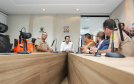 O governador Carlos Massa Ratinho Júnior visitou nesta segunda-feira (14) a estrutura da Coordenadoria Estadual de Proteção e Defesa Civil do Paraná. O órgão, localizado no Palácio Araucária, em Curitiba, faz o monitoramento dos eventos climáticos que ocorrem no Estado por meio do Centro Estadual de Gerenciamento de Riscos e Desastres (Cegerd). - Curitiba, 14/01/2019 - Foto: Rodrigo Félix Leal/ANPr