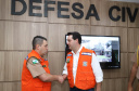 O governador Carlos Massa Ratinho Júnior visitou nesta segunda-feira (14) a estrutura da Coordenadoria Estadual de Proteção e Defesa Civil do Paraná. O órgão, localizado no Palácio Araucária, em Curitiba, faz o monitoramento dos eventos climáticos que ocorrem no Estado por meio do Centro Estadual de Gerenciamento de Riscos e Desastres (Cegerd). - Curitiba, 14/01/2019 - Foto: Rodrigo Félix Leal/ANPr