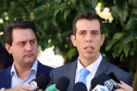 O governador Carlos Massa Ratinho Junior, acompanhou a apresentação das diretrizes de trabalho da nova gestão para a Educação, em encontro com o secretário Renato Feder e funcionários da Secretaria de Educação e do Esporte.Curitiba, 17-01-19.Foto: Foto: Rodrigo Félix Leal