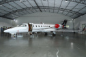 O governador Carlos Massa Ratinho Junior entregou nesta quinta-feira (17) a aeronave que ficava à disposição do poder executivo e ficava baseada em um hangar no Aeroporto do Bacacheri. O término do uso do avião vai gerar uma economia de R$ 4,5 milhões por ano aos cofres públicos.  -  Curitiba, 17/01/2019  -  Foto: Rodrigo Félix Leal