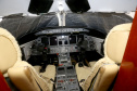 O governador Carlos Massa Ratinho Junior entregou nesta quinta-feira (17) a aeronave que ficava à disposição do poder executivo e ficava baseada em um hangar no Aeroporto do Bacacheri. O término do uso do avião vai gerar uma economia de R$ 4,5 milhões por ano aos cofres públicos.  -  Curitiba, 17/01/2019  -  Foto: Jaelson Lucas/ANPr