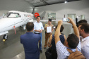 O governador Carlos Massa Ratinho Junior entregou nesta quinta-feira (17) a aeronave que ficava à disposição do poder executivo e ficava baseada em um hangar no Aeroporto do Bacacheri. O término do uso do avião vai gerar uma economia de R$ 4,5 milhões por ano aos cofres públicos.  -  Curitiba, 17/01/2019  -  Foto: Jaelson Lucas/ANPr